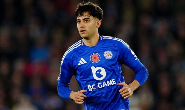 Facundo Buonanotte con el Leicester