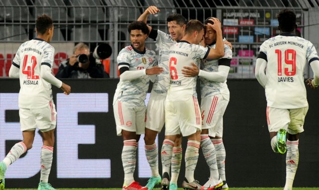 Los jugadores del Bayern Múnich celebran una diana