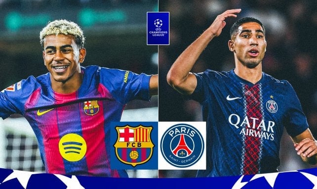 Lamine Yamal y Achraf en Champions