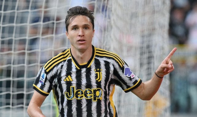 Federico Chiesa con la Juventus