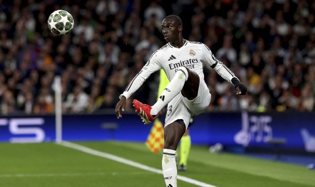 Ferland Mendy con el Real Madrid