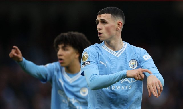 Phil Foden con el Manchester City