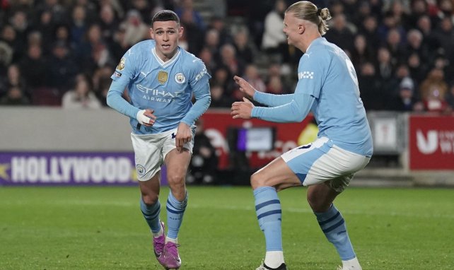 Phil Foden y Erling Haaland