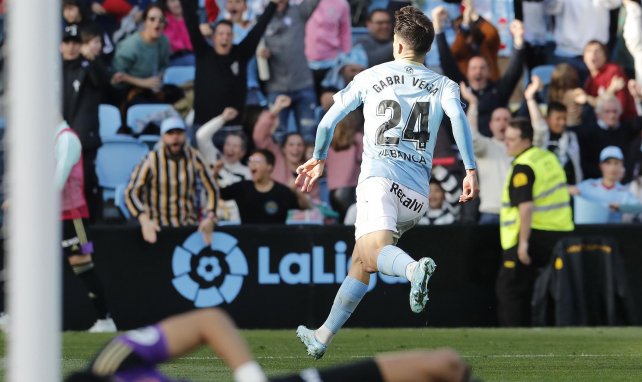 Gabri Veiga celebra un gol con el Celta de Vigo