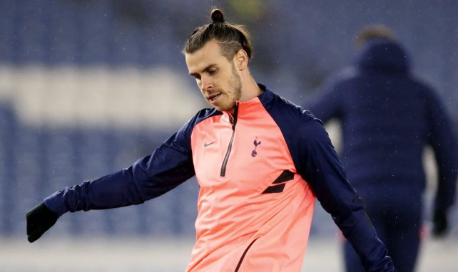 Gareth Bale en un entrenamiento del Tottenham