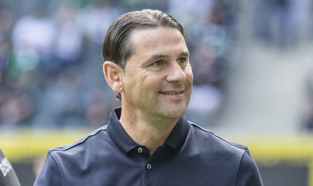 Gerardo Seoane con el 'Gladbach'
