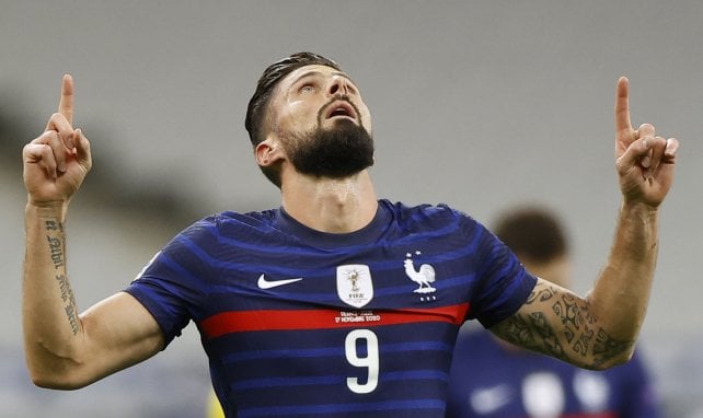 Olivier Giroud con Francia