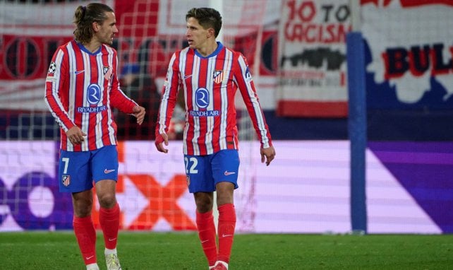 Giuliano Simeone y Antoine Griezmann