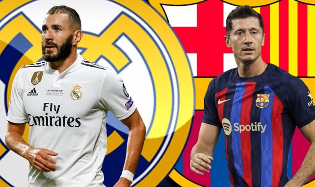 Karim Benzema y Robert Lewandowski