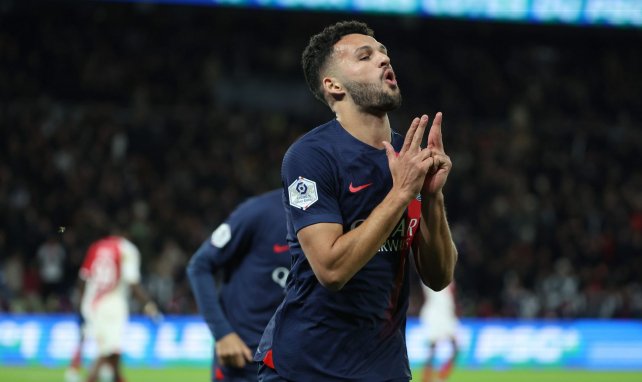 Gonçalo Ramos celebra un gol con el PSG