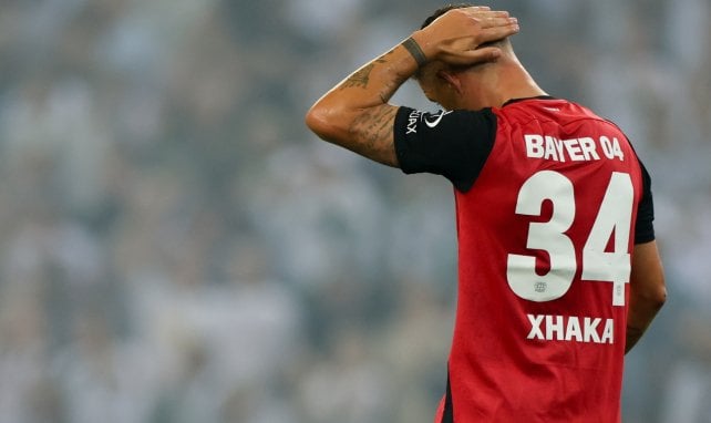 Granit Xhaka con el Bayer Leverkusen