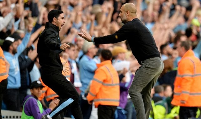 Arteta era el ayudante de Guardiola en el Manchester City