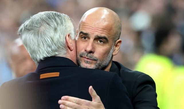 Pep Guardiola y Carlo Ancelotti