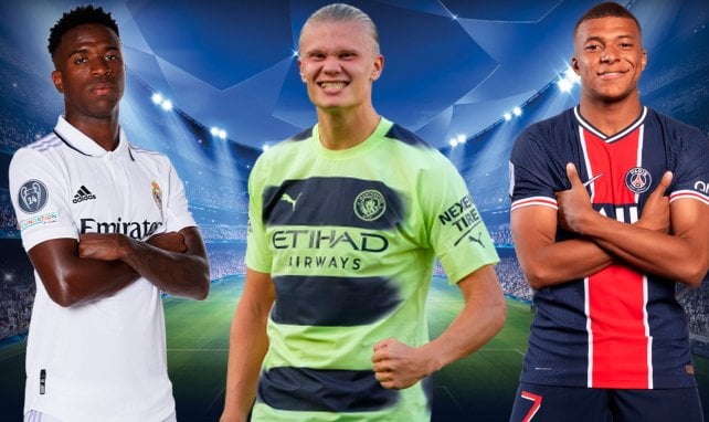 Vinicius, Haaland y Mbappé