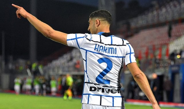Achraf Hakimi, durante un partido con el Inter de Milán