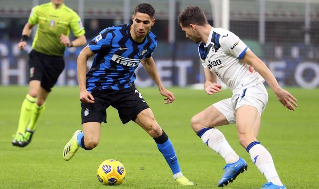 Achraf Hakimi, en acción con el Inter de Milán
