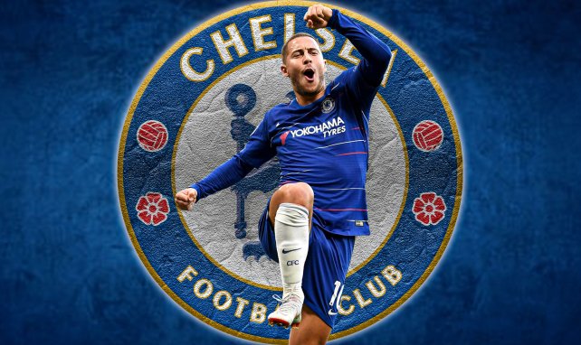 Eden Hazard, con los colores del Chelsea