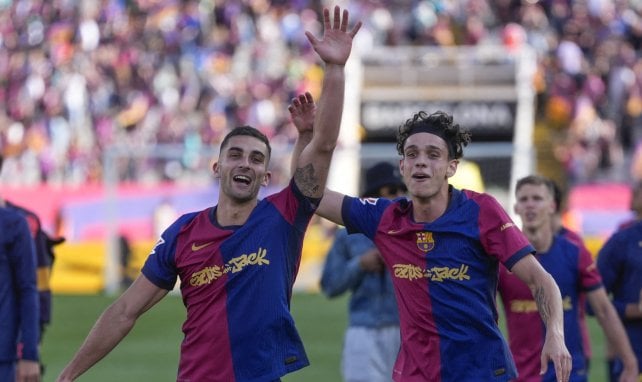Héctor Fort y Ferran con el FC Barcelona