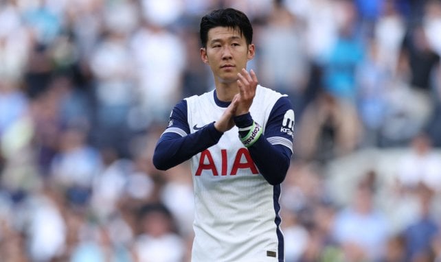 Heung-min Son con el Tottenham