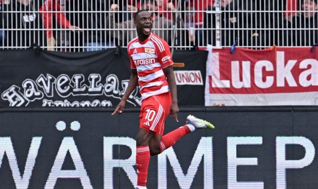 Ilyas Ansah celebra con el Union Berlín
