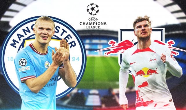 Haaland (Manchester City) y Werner (Leipzig)