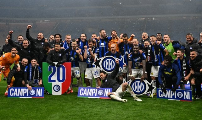 El Inter festeja el título de la Serie A
