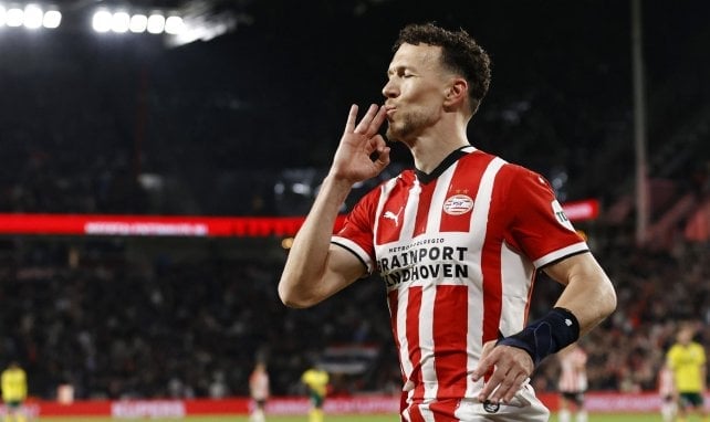 Ivan Perisic celebra un gol.