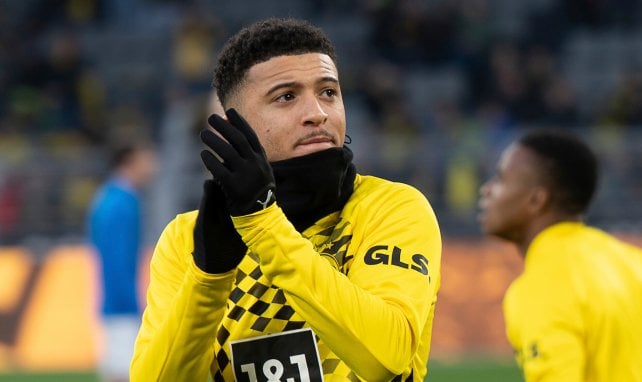 Jadon Sancho con el Borussia Dortmund