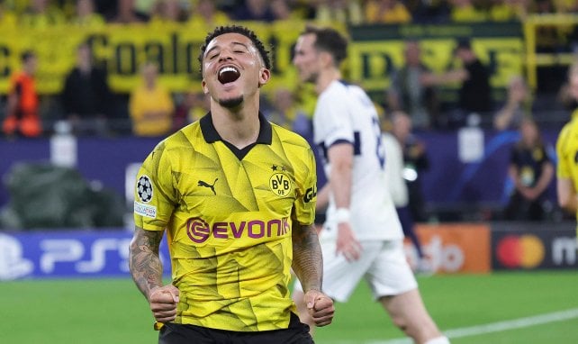 Jadon Sancho con el Borussia Dortmund