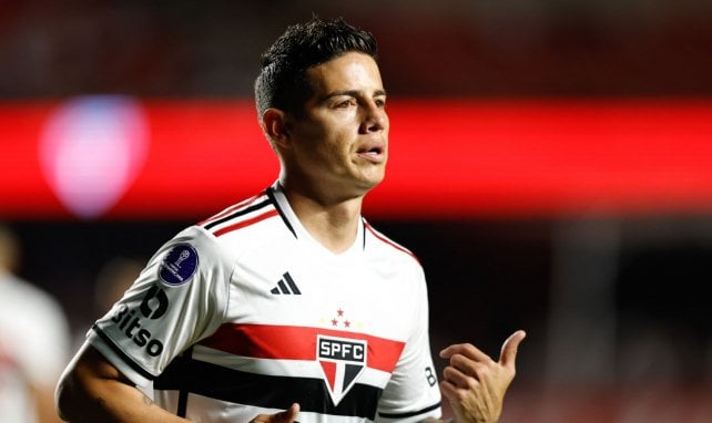 James Rodríguez con Sao Paulo.