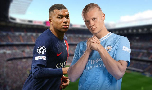 Kylian Mbappé y Erling Haaland