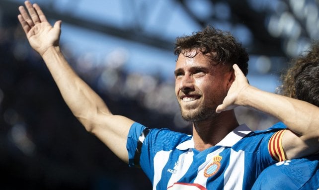 Javi Puado con el Espanyol