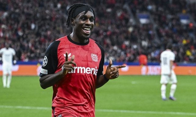 Jeremie Frimpong con el Bayer Leverkusen