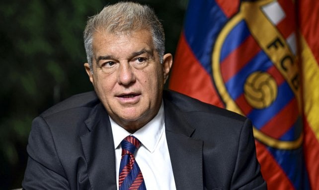Joan Laporta durante una entrevista