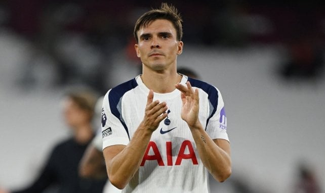 Joao Palhinha con el Tottenham.