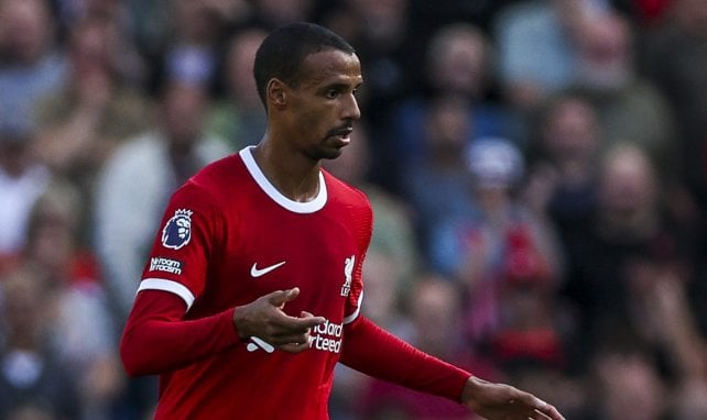 Joël Matip con el Liverpool.