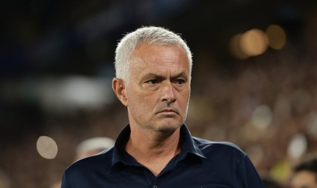 José Mourinho en un partido.