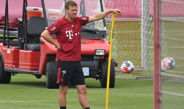 Julian Nagelsmann, durante un entrenamiento con el Bayern Múnich