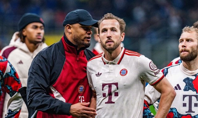 Kane y Kompany con el Bayern Múnich