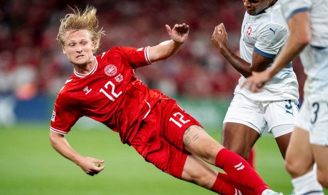 Kasper Dolberg con Dinamarca