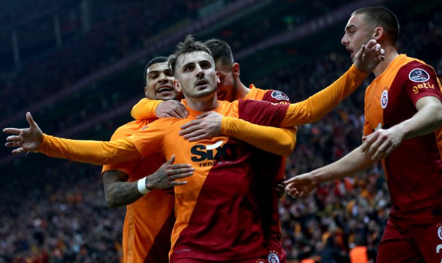 El Galatasaray celebra un gol