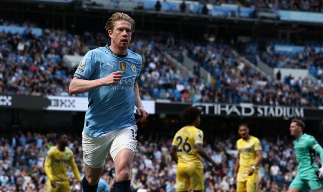 Kevin De Bruyne con el Manchester City
