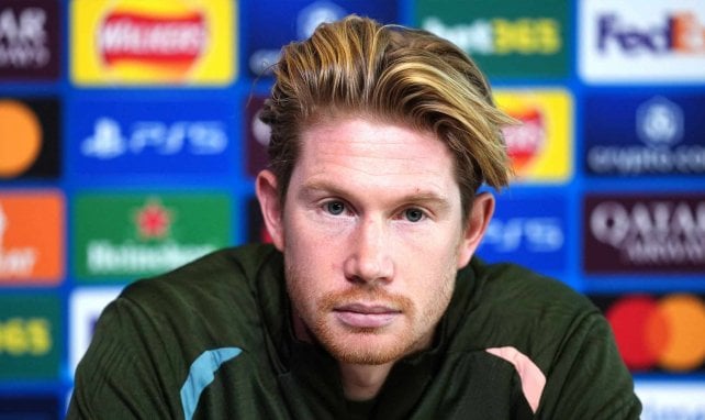 Kevin de Bruyne en rueda de prensa