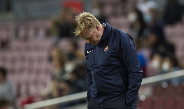 Ronald Koeman, en el banquillo del Barça