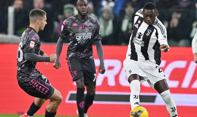 Randal Kolo Muani con la Juventus