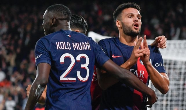 Kolo Muani y Gonçalo Ramos con el PSG