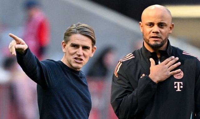 Christoph Freund y Vincent Kompany