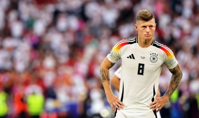 Toni Kroos en su último partido con Alemania.