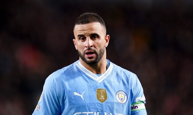 Kyle Walker con el Manchester City