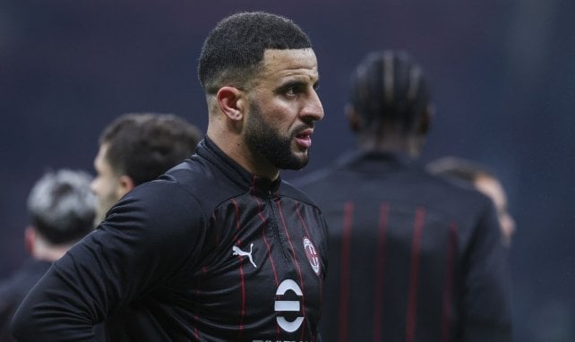 Kyle Walker con el AC Milan